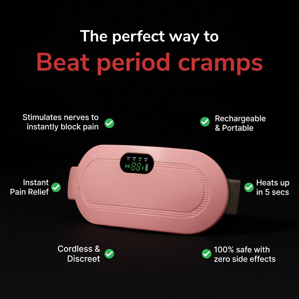 Heating Pad Women Period Pain Cramp Relief belt